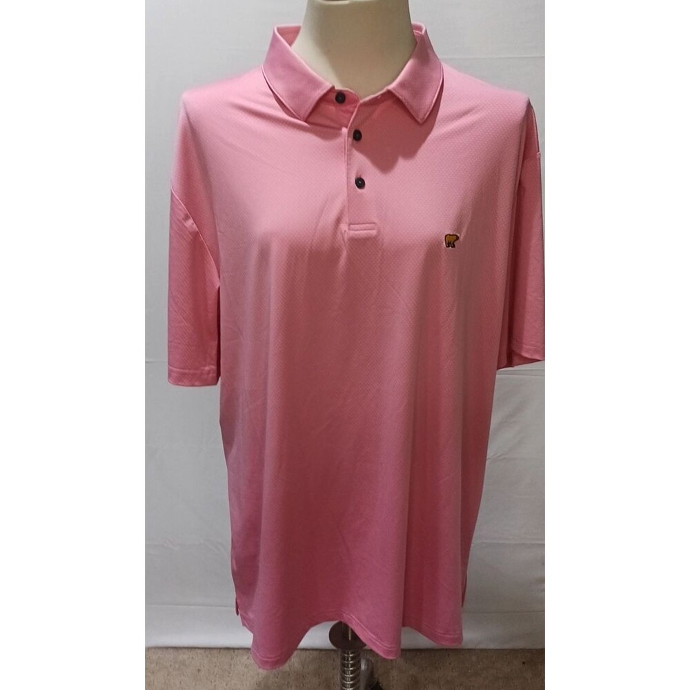 New JACK NICKLAUS Sea Pink Collared Polo Golf UV Protection Shirt Men XL NWT